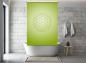 Preview: Extartiqe Duschrollo - Blume des Lebens green